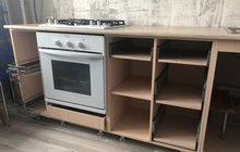 Кухонный гарнитур без фасадов