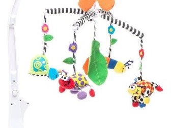 Продаю музыкальную карусель Волшебный сад Playgro в отличном состоянии после 1 ребенка, Основание карусели быстро и надежно крепится к детской кроватке,  У карусели в Чебоксарах