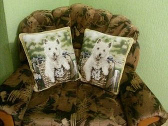 Продаю отличные декоративные подушки две штуки, можно вместе с креслом кроватью 5500 600 =6100 в Ельце