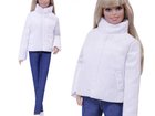 Белая Куртка пуховик одежда для куклы типа Барби