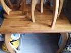 Кухонный набор из массива дуба стол   4 табуретки