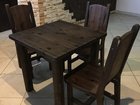 Стол и стулья из массива сосны