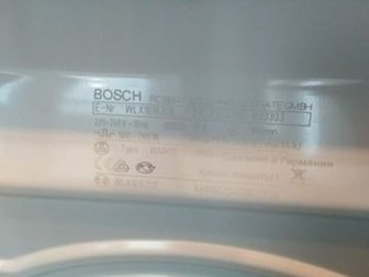 продам стиральную машину Bosch wlx 161620e причина продажи остался по наследство ,  состояние новая пользовались пол года ! загрузка 4,5 кг,  кнопки сенсорные , в Кирове