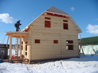 Уникальное фотографию Строительство домов Строительство деревянных домов, пристроек, Бани с отделкой 38250318 в Коломне