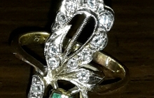 кольцо и серьги с бриллиантами