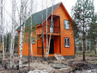Увидеть фото Дома Новый теплый дом с эркером и индивидуальным септиком, в сосновом лесу, рядом с рекой Вексой 39718978 в Сергиев Посаде