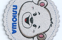 Жаккардовый шеврон с логотипом