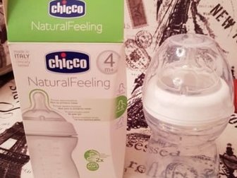 Бутылочка Chicco Natural Feeling новая 4 Состояние: Новый в Нижнекамске