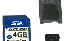Карты памяти: 1, CD Memory Card 4Gb, 2, M2 SONY 1Gb, 3, M2 SONY 64Mb, 4 