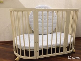 Кроватка ComfortBaby, Легко трансформируется из колыбельки в полноценную кроватку, манеж, диван, столик и два комфортных кресла,  Легко передвигается по квартире, в Одинцово