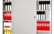 Металлические шкафы-купе архивные серии AL (ALS) с раздвижными дверями