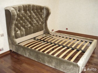 Уникальное фотографию  Кровати с мягким изголовьем в каретной стяжке 68203349 в Омске