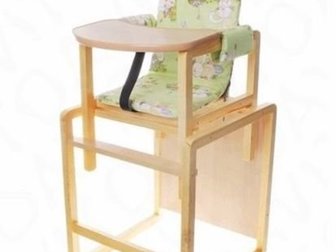 Детский стульчик для кормления,  Стульчик снимается с подставки и может использоваться, как столик и стульчик отдельно, Состояние: Б/у в Рубцовске
