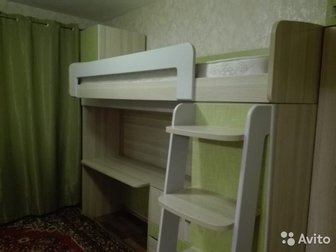Кровать чердак, письменный стол, шкаф для одежды, тумба комбинированнаяСостояние: Б/у в Рубцовске