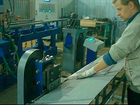 Производительная установка для обрезки поперечных прутков полок и решеток
