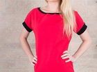 Скачать фотографию Женская одежда Туника с контрастной отделкой красная 36787664 в Уфе