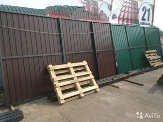 Продам усадебные ворота ,  Размеры:  3 метра ширина ворот,  ширина калитки 1 метр, Стандартный, можно по вашему желанию цвет, узор, Есть установка, доставка Все в Улан-Удэ
